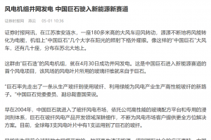 證券時報：風(fēng)電機組并網(wǎng)發(fā)電 中國巨石駛?cè)胄履茉葱沦惖?></a>
					</div>
					<div   id=